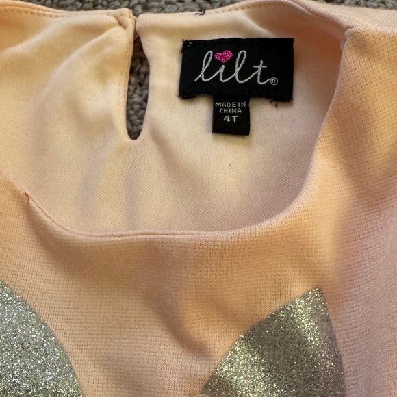 Lilt Peach and Silver Bunny Dress - Picture 3 of 3